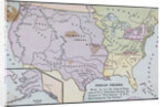 Map of America Showing Indian Tribes' Location by Anonymous