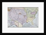 Map of America Showing Indian Tribes' Location by Anonymous