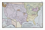 Map of America Showing Indian Tribes' Location by Anonymous