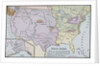 Map of America Showing Indian Tribes' Location by Anonymous
