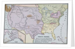 Map of America Showing Indian Tribes' Location by Anonymous