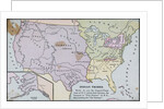 Map of America Showing Indian Tribes' Location by Anonymous