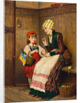 Little Red Riding Hood Being Instructed by Her Mother by Anonymous