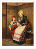 Little Red Riding Hood Being Instructed by Her Mother by Anonymous
