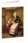 Little Red Riding Hood Being Instructed by Her Mother by Anonymous