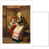 Little Red Riding Hood Being Instructed by Her Mother by Anonymous