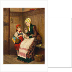 Little Red Riding Hood Being Instructed by Her Mother by Anonymous