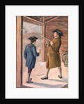 Illustration of Benjamin Franklin and Assistant Performing Lightning Experiment by Anonymous