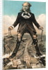 Depiction of Railroad Tycoons Pulling Strings to Train Activity by Anonymous