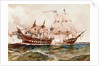 Military Vessels on the Ocean by Anonymous