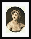 Detail of Portrait Engraving of Jane Austen by Anonymous