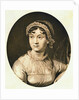 Detail of Portrait Engraving of Jane Austen by Anonymous