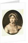 Detail of Portrait Engraving of Jane Austen by Anonymous