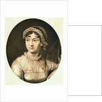 Detail of Portrait Engraving of Jane Austen by Anonymous