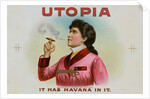 Woman Smoking a Havana Cigar by Anonymous