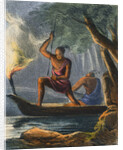 Indian Man Aiming Spear by Anonymous