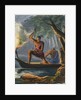 Indian Man Aiming Spear by Anonymous