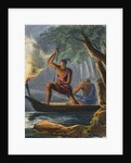 Indian Man Aiming Spear by Anonymous