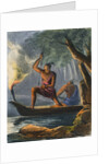 Indian Man Aiming Spear by Anonymous