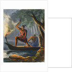 Indian Man Aiming Spear by Anonymous