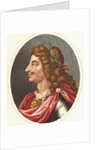 Illustrative Profile of Charles II as King of England by Anonymous