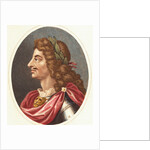 Illustrative Profile of Charles II as King of England by Anonymous