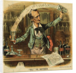 William Maxwell Everts in Political Bartending Cartoon by Anonymous