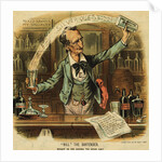 William Maxwell Everts in Political Bartending Cartoon by Anonymous