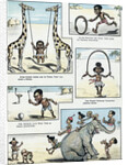 Stereotypical Illustration Depicting African Children in Their Villages by Anonymous