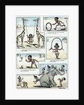 Stereotypical Illustration Depicting African Children in Their Villages by Anonymous