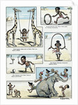 Stereotypical Illustration Depicting African Children in Their Villages by Anonymous