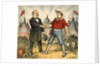 Illustration of Grover Cleveland Making Friends with Citizen by Corbis