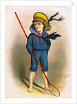 Boy in Sailor Suit with Butterfly Net by Anonymous