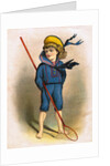 Boy in Sailor Suit with Butterfly Net by Anonymous