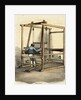 Man Working on Hand Weaving Loom by Anonymous