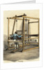 Man Working on Hand Weaving Loom by Anonymous