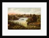 Lake and Bow Bridge in Central Park by Anonymous