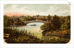 Lake and Bow Bridge in Central Park by Anonymous