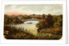 Lake and Bow Bridge in Central Park by Anonymous
