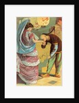 Aladdin Received the Princess Book Illustration by Anonymous