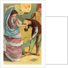 Aladdin Received the Princess Book Illustration by Anonymous