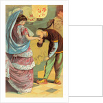 Aladdin Received the Princess Book Illustration by Anonymous