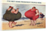 Overweight Men Smoking on the Beach by Anonymous