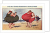 Overweight Men Smoking on the Beach by Anonymous