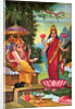 Hindu God Ganesha with Hindu Goddess Lakshmi by Anonymous