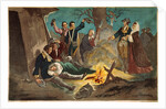 George Washington and Wife Visiting Troops by Anonymous