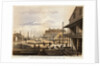 Men Working with Lumber Near East River Dock by Anonymous