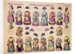 19th-Century French Paper Dolls by Anonymous