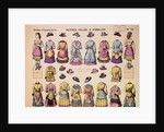 19th-Century French Paper Dolls by Anonymous