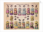 19th-Century French Paper Dolls by Anonymous